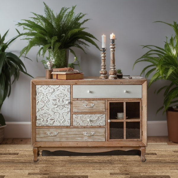 Ophelia & Co. Vintage Do Old Carved Table Side Bedroom Dining